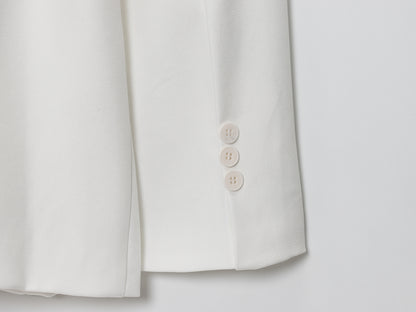 Women Clothing Fall Office Solid Color Waist Belt Linen Blend Blazer - Iyanka