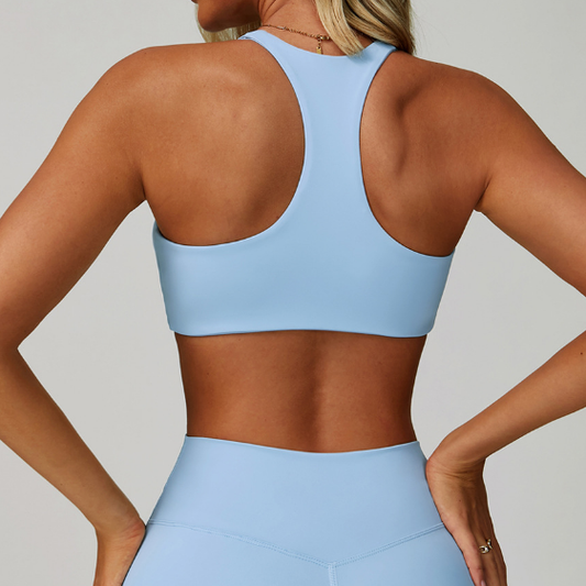 Nude Feel Outdoor Sports Underwear Quick Drying H Shaped Beauty Back Fitness Clothes Women Running Yoga Bra - Iyanka