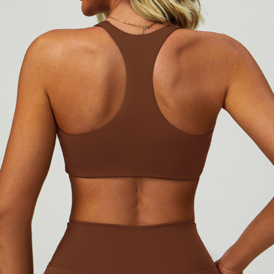 Nude Feel Outdoor Sports Underwear Quick Drying H Shaped Beauty Back Fitness Clothes Women Running Yoga Bra - Iyanka