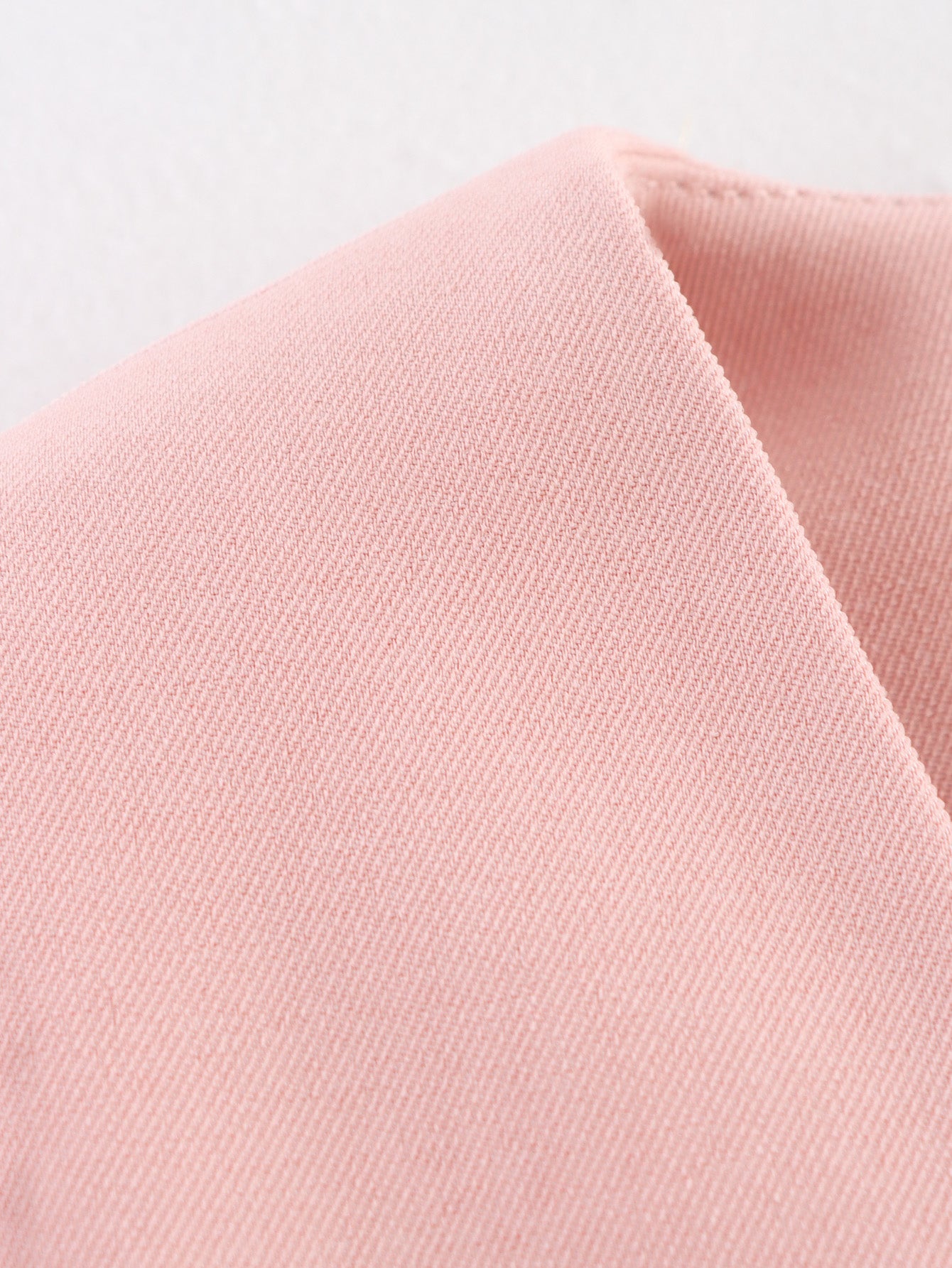 Women Clothing Summer Simple Elegant Collarless Loose Pink Blazer - Iyanka