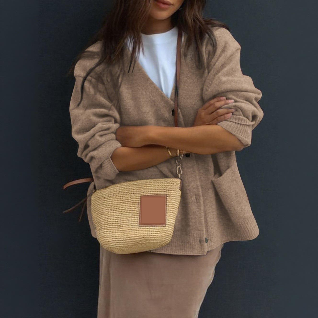 Women Casual Minimalist Long Sleeve Senior Coat Sweater - Iyanka
