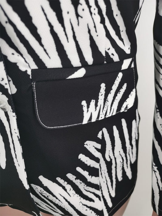 Casual Printed Small Women Jacket Blazer - Iyanka