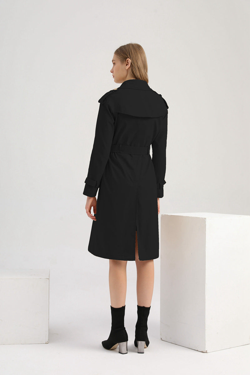 New Size Windbreaker Women Long Waist Cotton Fashionable Jacket Long Sleeve Collared Wish Delivery - Iyanka
