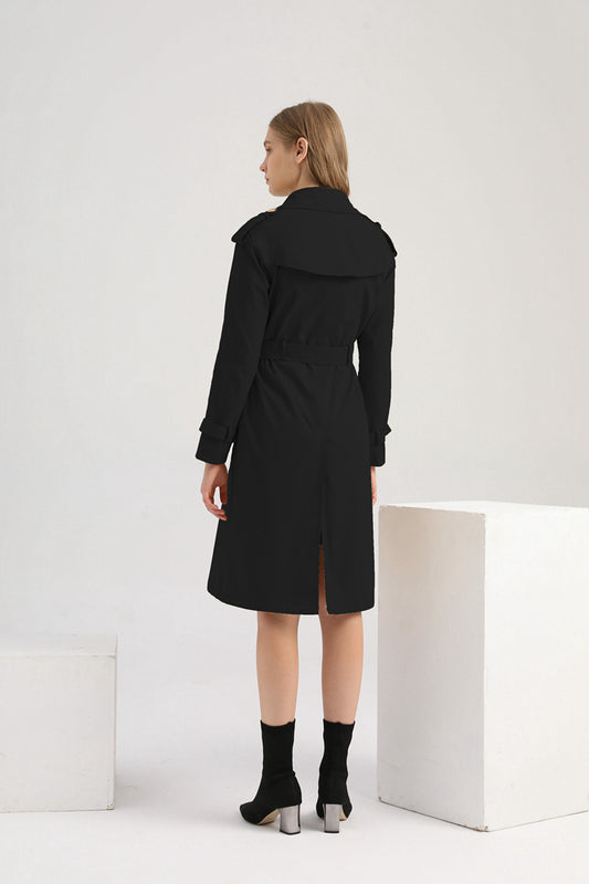 New Size Windbreaker Women Long Waist Cotton Fashionable Jacket Long Sleeve Collared Wish Delivery - Iyanka