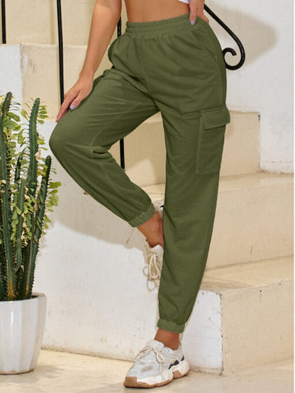 Women Clothing Sports High Waist Casual Yoga Trousers - Iyanka