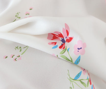 Summer Women Clothing Vintage Court French Square Collar Puff Sleeve Printing A-line Dress