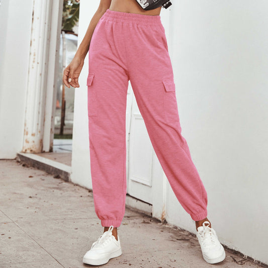 Women Clothing Sports High Waist Casual Yoga Trousers - Iyanka