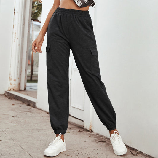 Women Clothing Sports High Waist Casual Yoga Trousers - Iyanka