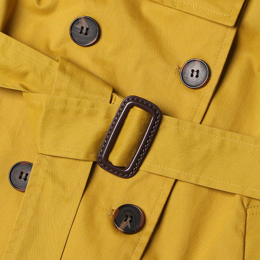 Mid Length Women Windbreaker Coat Autumn Winter High Grade Casual Solid Color All Matching Coat - Iyanka