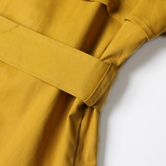 Mid Length Women Windbreaker Coat Autumn Winter High Grade Casual Solid Color All Matching Coat - Iyanka
