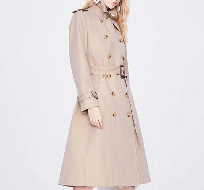 Autumn Trench Coat Women Long Trench Coat Popular Slim Fit Solid Color Non-Wrinkle Coat - Iyanka