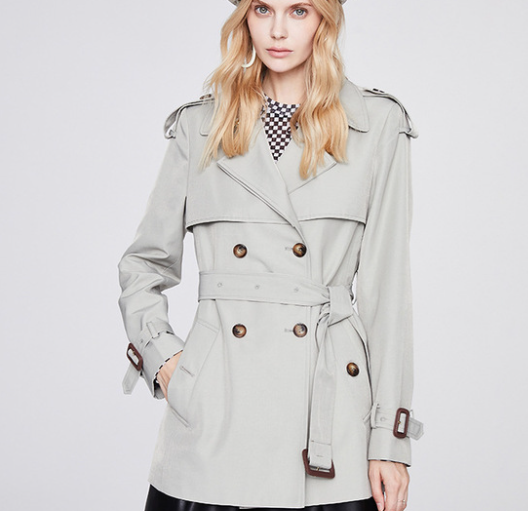 Trench Coat for Women Autumn Winter Women Overcoat Double Breasted Short Coat for Women - Iyanka