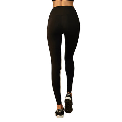 Tight Stretch Workout Pants Women Hip Lifting Sports Pants Stitching Design Yoga Training Pant Trousers - Iyanka