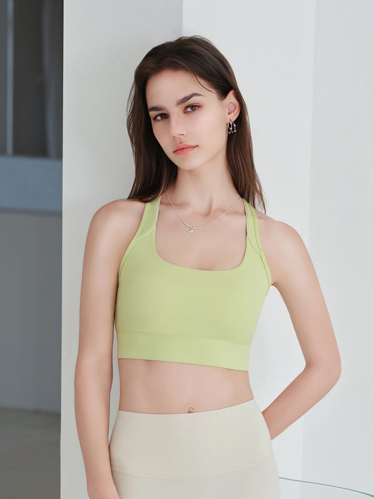Sports Underwear Women Shockproof Fixing Cup Thin Running Yoga Push up Hollow Out Cutout Three Rows Three Buckles Yoga Underwear - Iyanka