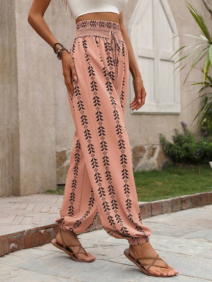 Women Clothing Spring Summer Mesh Wide Leg Knickerbockers Casual Pants - Iyanka