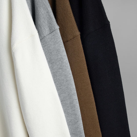Round Neck Sweater Women Autumn Winter Loose Pullover Sweater Simple Solid Color Sweater - Iyanka