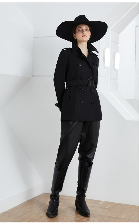 Element Trench Coat for Women Mid Length Fried Street Small British Spring Autumn Coat Women - Iyanka