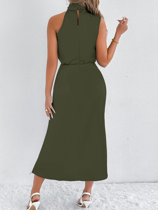Women Clothing Summer Satin Dress Women High Grade Satin Maxi Dress - Iyanka