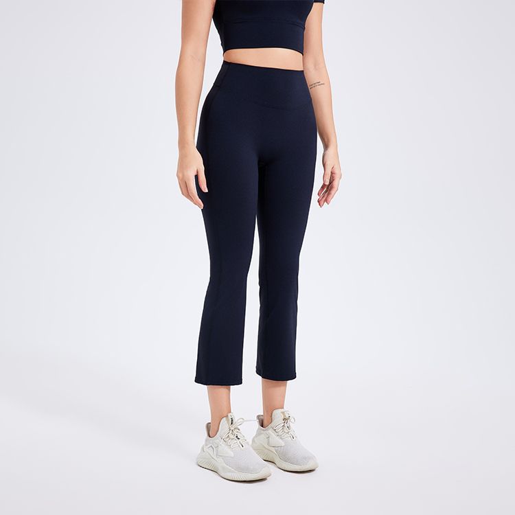 Summer Women High Waist Pencil Pants Slimming Smoke Tube Cropped Pants Slim Fit Yoga Pants Women Hip Lifting Running Workout Pants Fitness - Iyanka