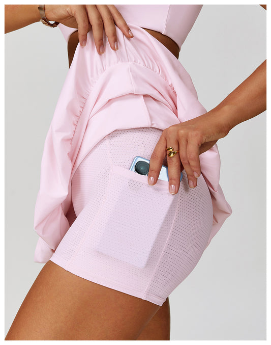 Faux Two Piece Skirts Quick Drying Breathable Safety Tennis Skirt Casual Fitness Running Exercise Skirt - Iyanka