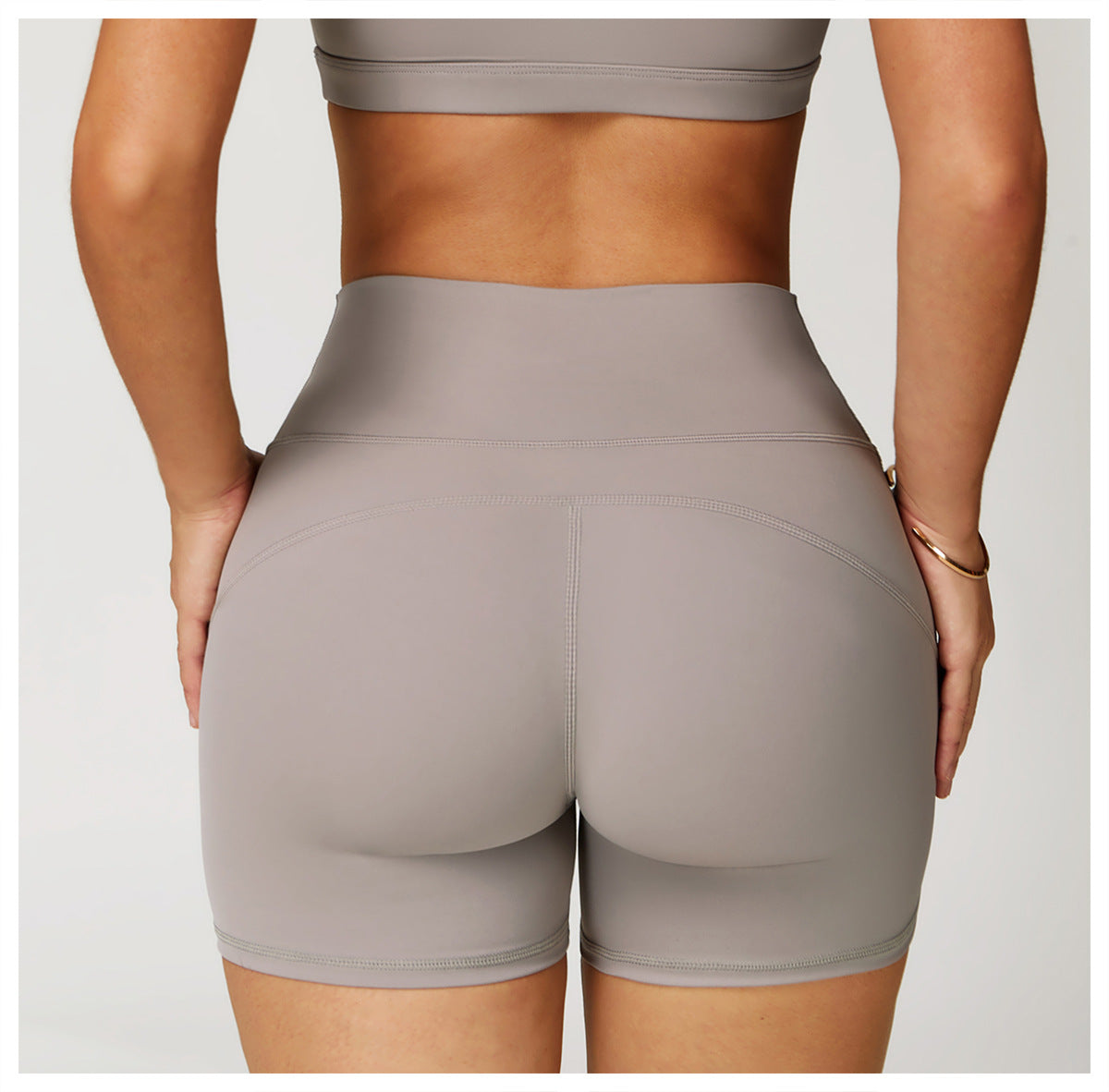 Nude Feel Yoga Shorts Women High Waist Quick Drying Skinny Slimming Shorts Running Exercise Workout Pants - Iyanka