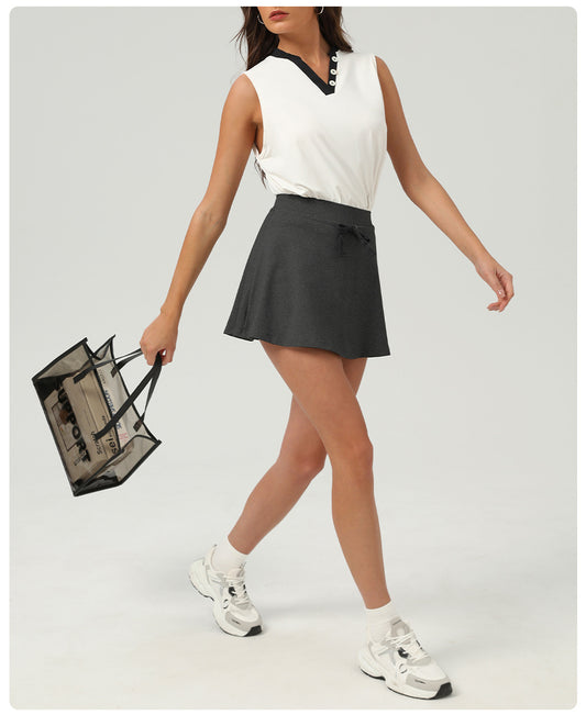 Summer Casual Fitness Suit Breathable Cool Feeling Badminton Clothes Outfit Running Fitness Tennis Set for Women - Iyanka