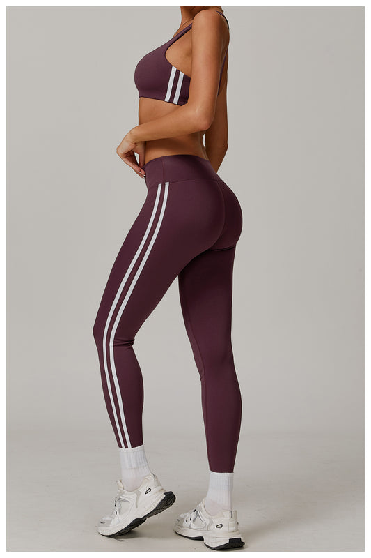 Nude Feel Yoga Trousers Slimming Quick Drying Cycling Fitness Pants Running Sports Tight Trousers Women - Iyanka