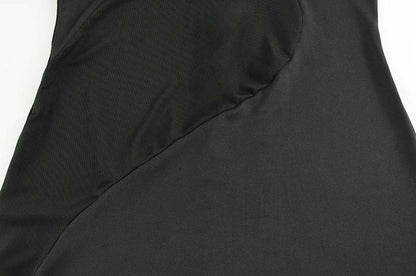 Sexy Women Clothing Mesh Stitching See through Elegance Sleeveless Slim Fit High Grade Red Carpet Sheath Dress Women