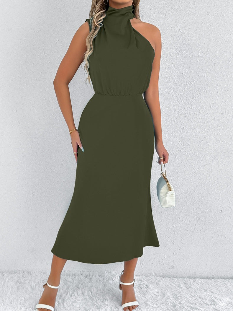 Women Clothing Summer Satin Dress Women High Grade Satin Maxi Dress - Iyanka