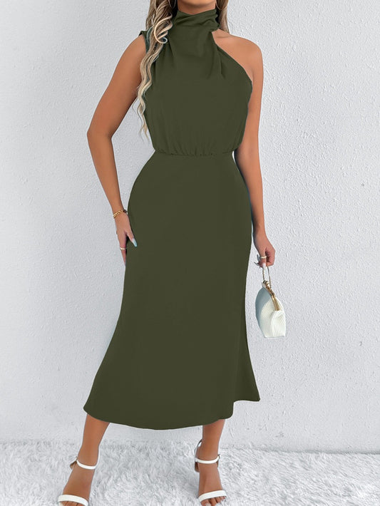 Women Clothing Summer Satin Dress Women High Grade Satin Maxi Dress - Iyanka