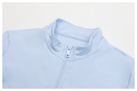 Sun Protection Yoga Coat Quick Drying Breathable Long-Sleeve Zipper Top Sports Running Cool Feeling Coat - Iyanka