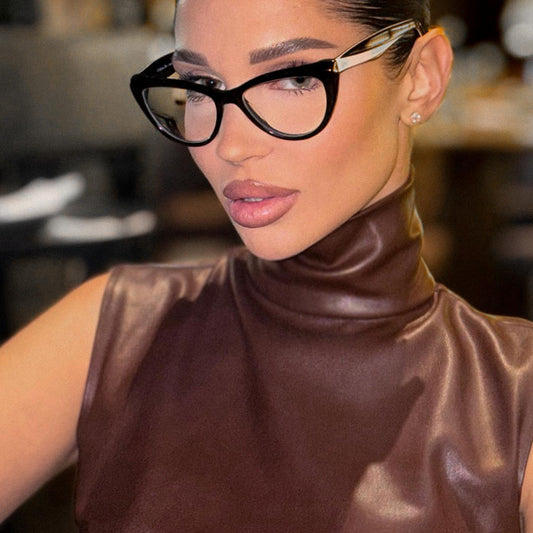 Women Clothing Turtleneck Faux Leather Sleeveless Waist Sheath Split Dress Women Dress - Iyanka