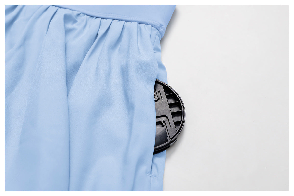 Quick Drying Tennis Skirt Anti Exposure Bottom Breathable Pocket Pettiskirt Running Sports Skirt - Iyanka