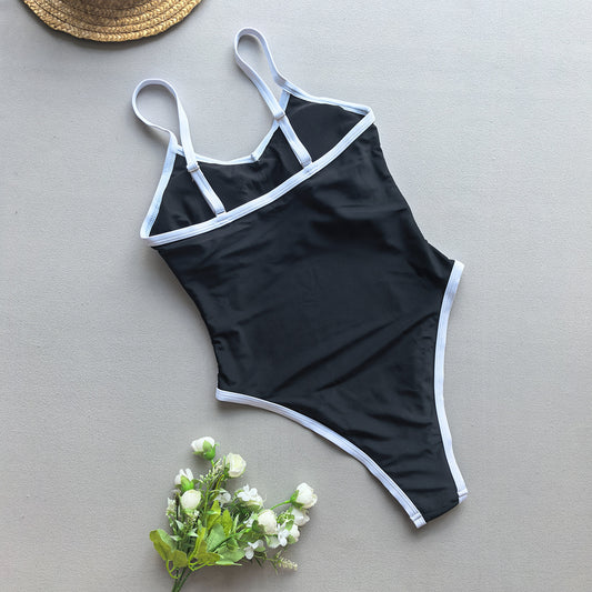 One Piece Swimsuit for Women Bikini Lady Sexy Stitching Swimwear Bikini Women - Iyanka