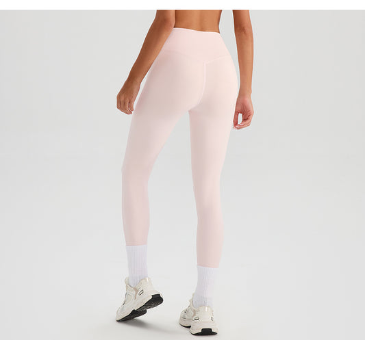 Nude Feel Yoga Pants Women Breathable Quick Drying Running Trousers Tight High Waist Hip Lifting Peach Exercise Workout Pants - Iyanka