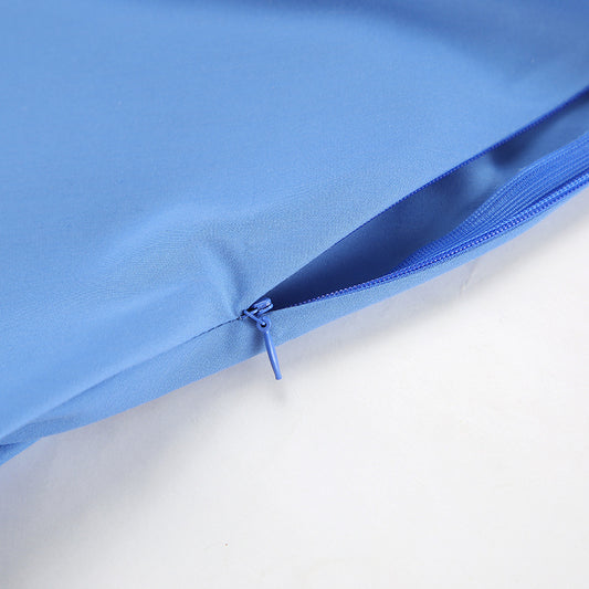 Spring Summer Casual Vitality Blue Collared Short Sleeve Slim Fit Sexy Design Dress Niche Office Dress