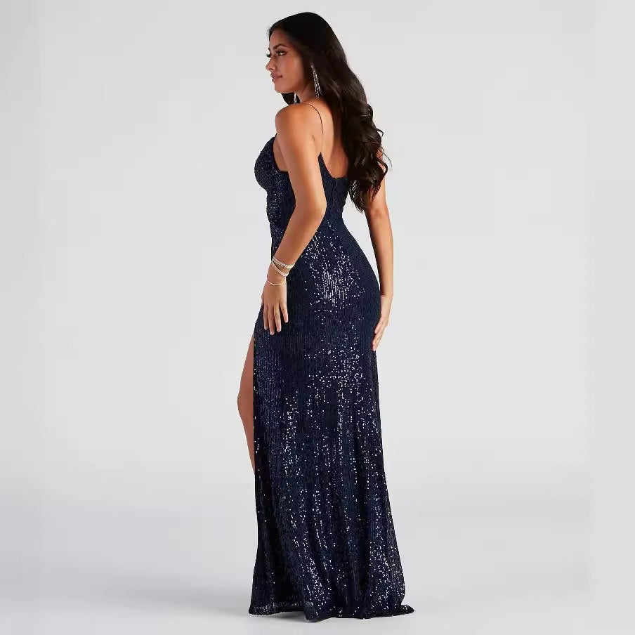 Women Cocktail Nightclub Club Beaded Elegant Sequin Dress - Iyanka