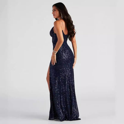 Women Cocktail Nightclub Club Beaded Elegant Sequin Dress - Iyanka
