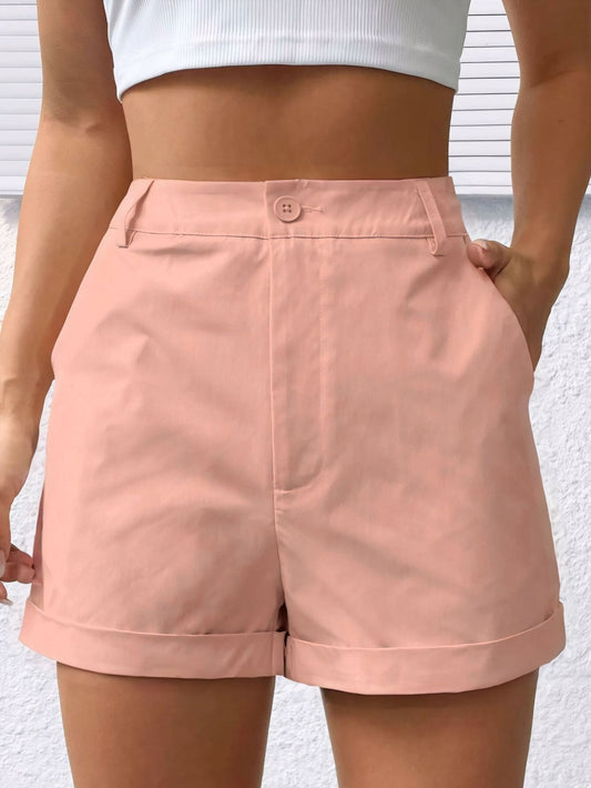 Summer Women Casual Loose Solid Color Shorts Fresh All Match Casual Soft Comfortable Fabric Transparent - Iyanka