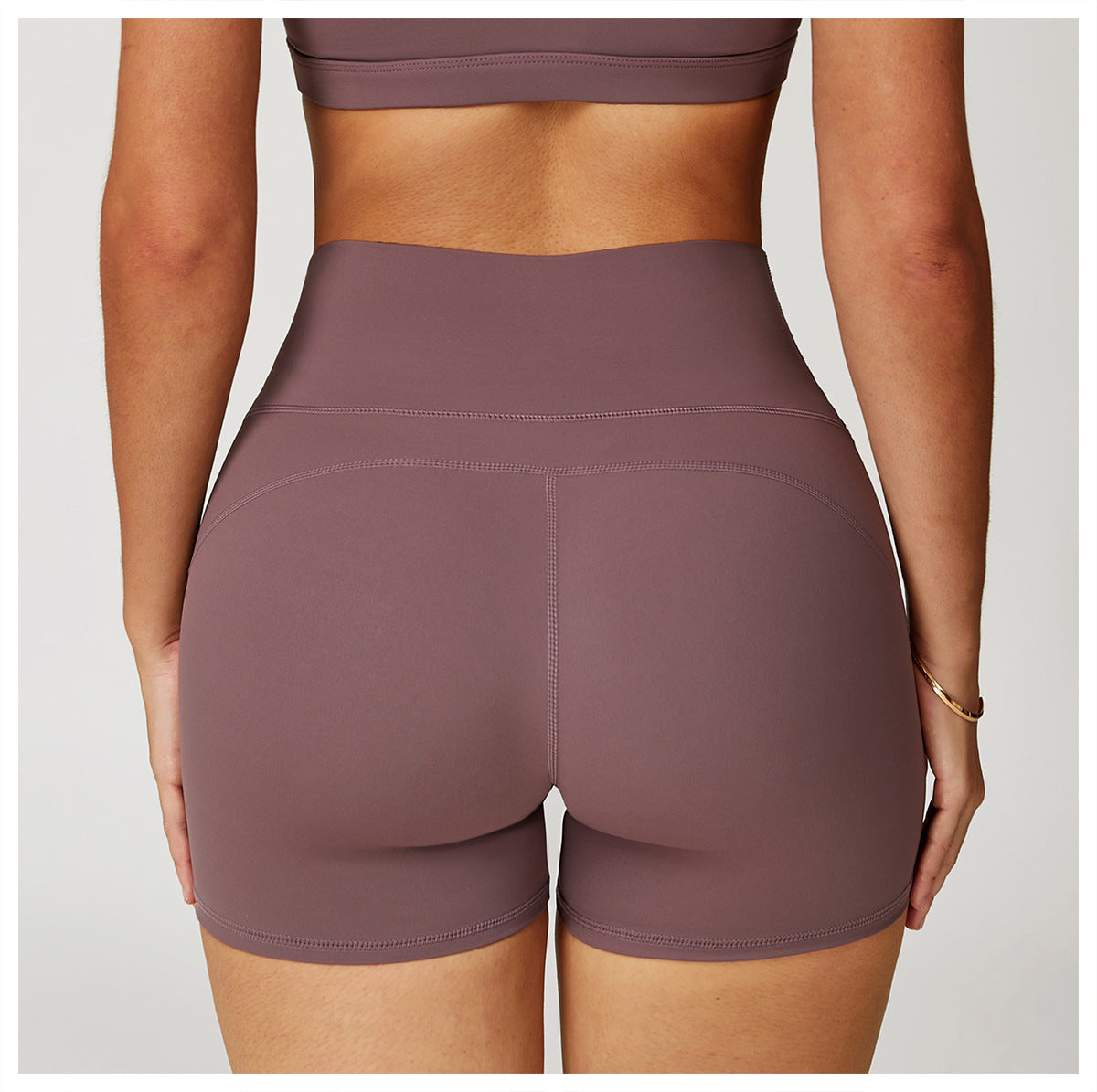 Nude Feel Yoga Shorts Women High Waist Quick Drying Skinny Slimming Shorts Running Exercise Workout Pants - Iyanka