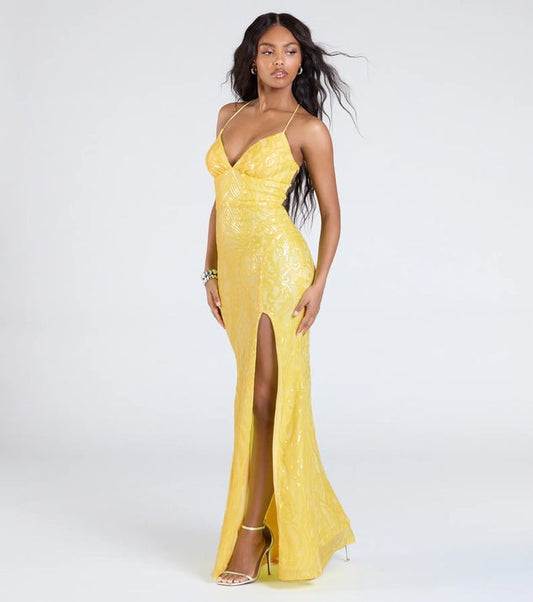 Women Clothing Party Sequin V neck Sexy Dress - Iyanka