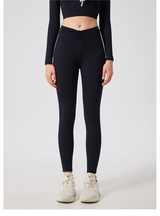 High Waist Peach Hip Lifting Nude Feel Yoga Pants Women Seamless Sport Quick Drying Tights Outer Wear Running Fitness Pants - Iyanka