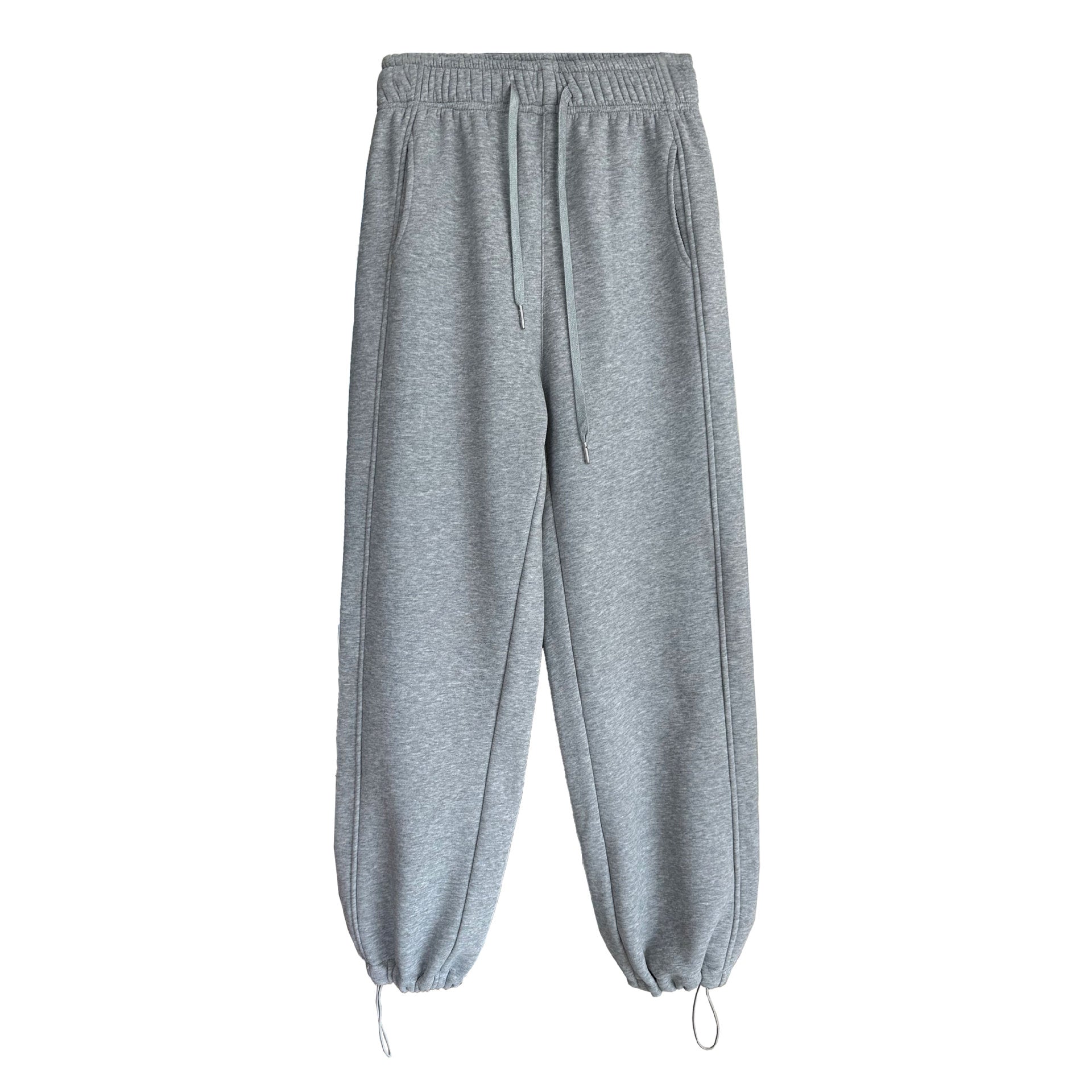 Sports Pink Drawstring Sweatpants for Women Autumn Winter Thermal Velvet Thickened Ankle Banded Pants - Iyanka