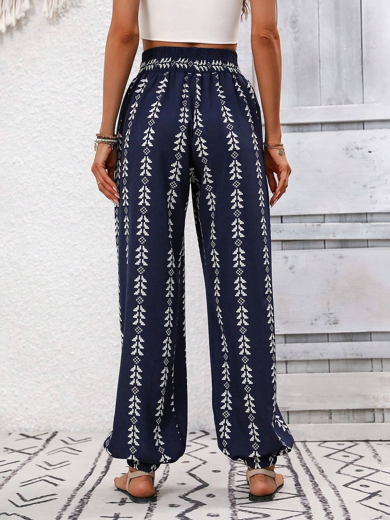 Women Clothing Spring Summer Mesh Wide Leg Knickerbockers Casual Pants - Iyanka