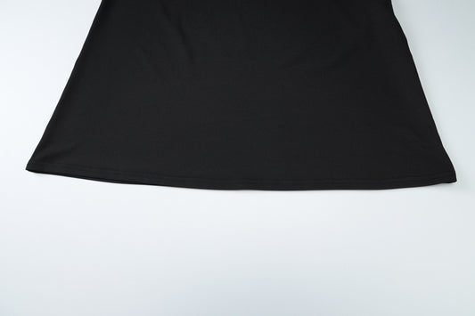 Summer Metal Decoration Stitching Hollow Out Cutout out Dress Sexy Slim Tube Top Dress Women