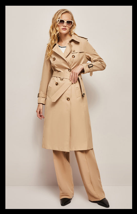 Autumn Gabadian Casual Windbreaker Women Waist Tight Slimming Fashionable Elegant British - Iyanka