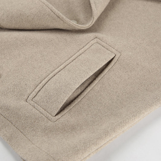 Autumn Winter Woolen Collared Loose Casual Jacket Coat Women Clothing - Iyanka