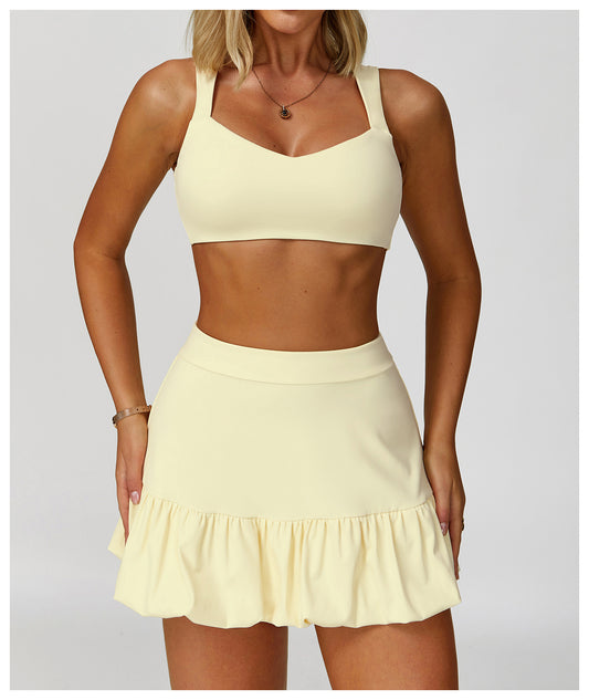Faux Two Piece Skirts Quick Drying Breathable Safety Tennis Skirt Casual Fitness Running Exercise Skirt - Iyanka