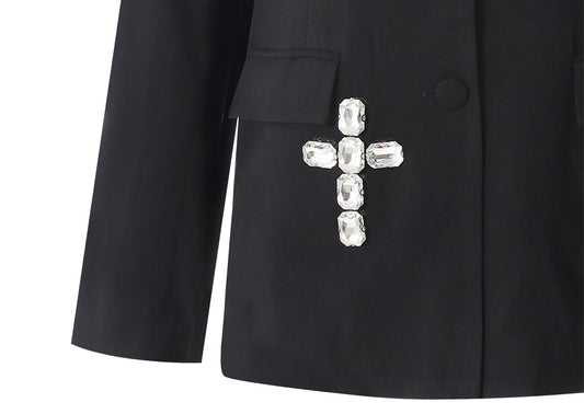 Special Interest Design High Grade European Crystal Rhinestone Beaded Adult Women Loose Blazer - Iyanka