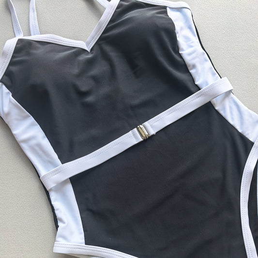 One Piece Swimsuit for Women Bikini Lady Sexy Stitching Swimwear Bikini Women - Iyanka